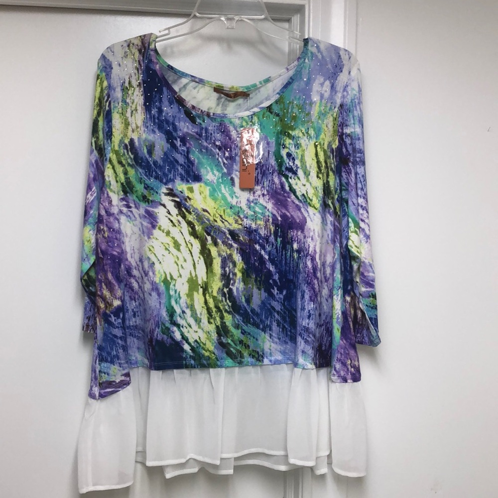 Belldini stretchy dress top 1X